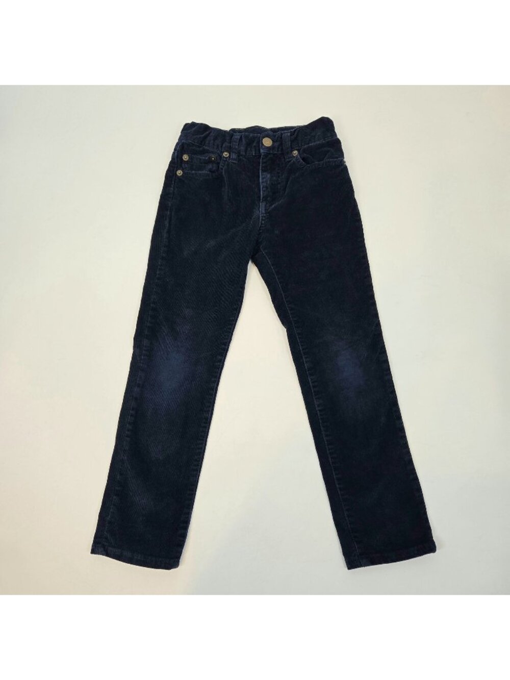 Crewcuts Blue Corduroy Pants Straight Leg 5 Pocket Adjustable Waist Kids Size 6